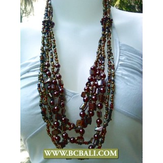 Bali Bead Necklace Layered